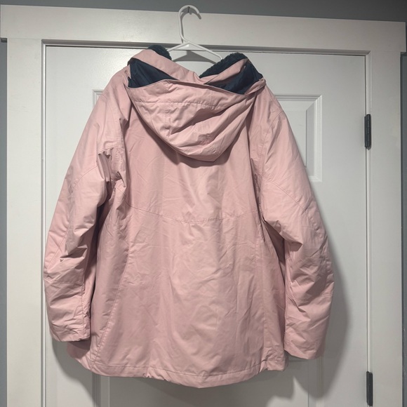 Columbia Interchangeable Pink Winter Coat Insulated Weather-Resistant - Picture 3 of 10